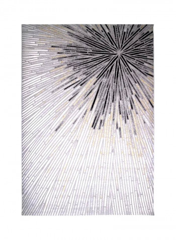 Adele Collection Carpet Modern Contemporary Area Rug Grey/Gold/Beige 150x230centimeter