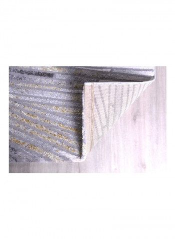 Adele Collection Carpet Modern Contemporary Area Rug Grey/Gold/Beige 150x230centimeter