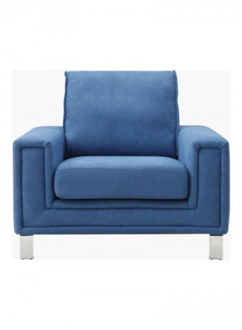 Caster Single-Seater Sofa Blue 98x84.5x86cm