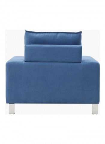 Caster Single-Seater Sofa Blue 98x84.5x86cm