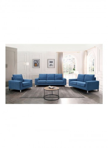 Caster Single-Seater Sofa Blue 98x84.5x86cm