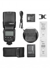2.4G Off Camera 1/8000s HSS Camera Flash Black