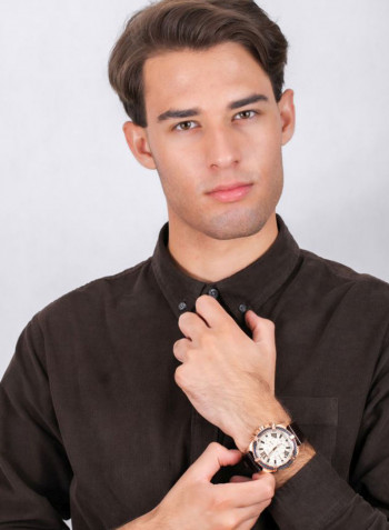 Men's Leather Chronograph Watch GW0053G4