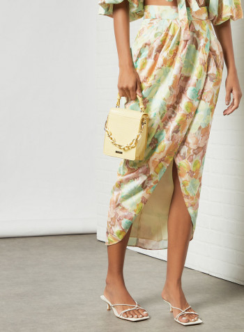 Floral Wrap Skirt Multicolour