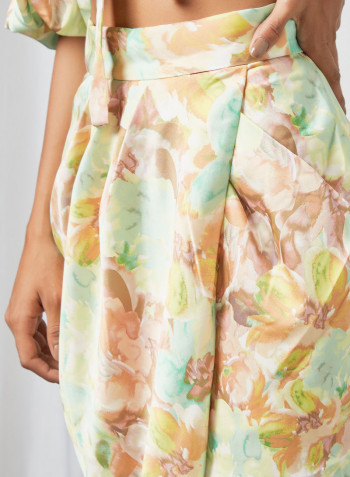 Floral Wrap Skirt Multicolour