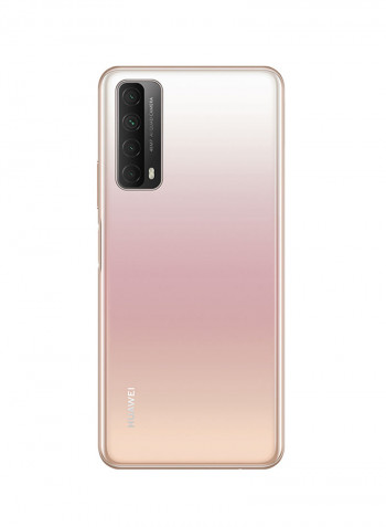 Y7A Dual SIM Arabic Blush Gold 4GB RAM 128GB 4G LTE With AM61 Headphones Lite Amber