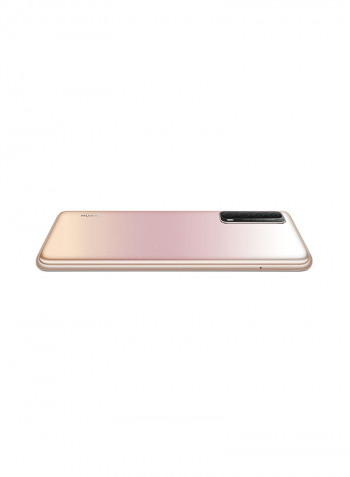 Y7A Dual SIM Arabic Blush Gold 4GB RAM 128GB 4G LTE With AM61 Headphones Lite Amber