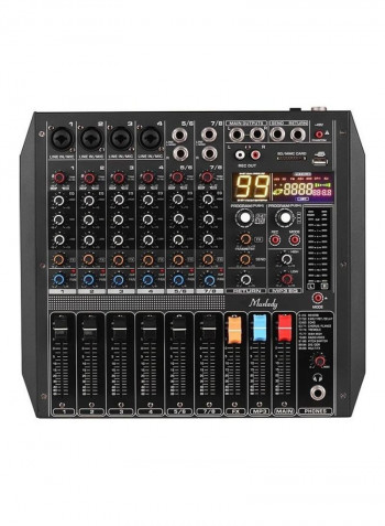 8-Channel Digital Mixing Console With 4 Line In/Mic
