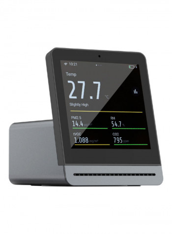 Multi-Functional Air Quality Detector Black 11 x 9 x 11cm