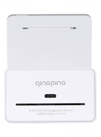 Multi-Functional Air Quality Detector Silver 11 x 9 x 11cm
