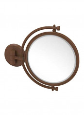 Wall Mounted 4X Magnification Make-Up Mirror Gold/Clear 8inch
