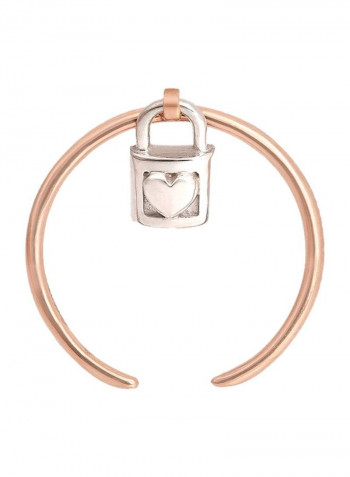 18 Karat Rose Gold Key-Lock Ring Gold/Silver