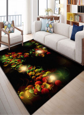 Colored Bubbles Pattern Anti-Slip Carpet Multicolour 140x200centimeter