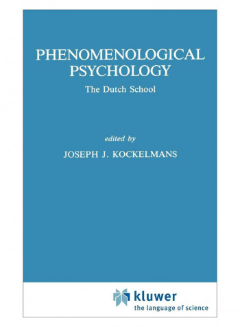 Phenomenological Psychology Hardcover 1987 Edition