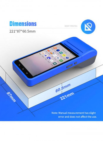 Portable Wireless Terminal Smart Printer Blue