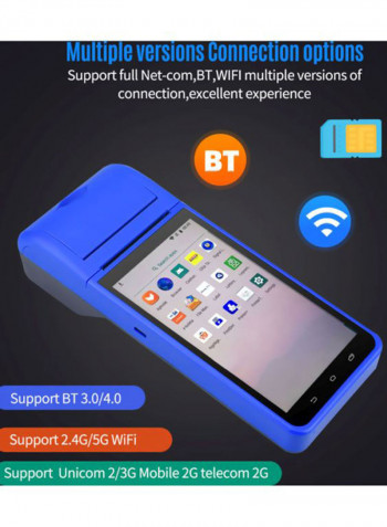 Portable Wireless Terminal Smart Printer Blue