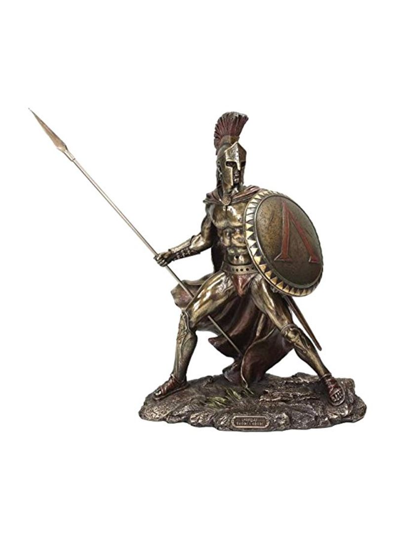 Military King Leonidas Statue Bronze Finish Bronze 13.37inch