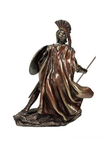 Military King Leonidas Statue Bronze Finish Bronze 13.37inch