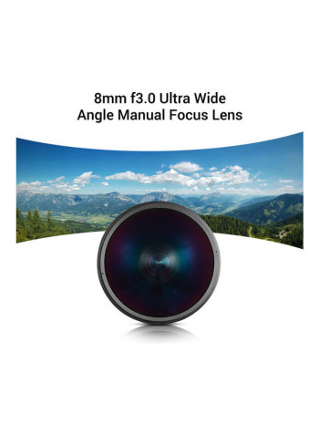 F3.0  Aps-c Fish Eye Lens Black