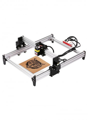 CNC Engraver Carver Laser Printer With Protective Glasses For Carving Cutting and Engraving Silver 5.5 x 10.5centimeter