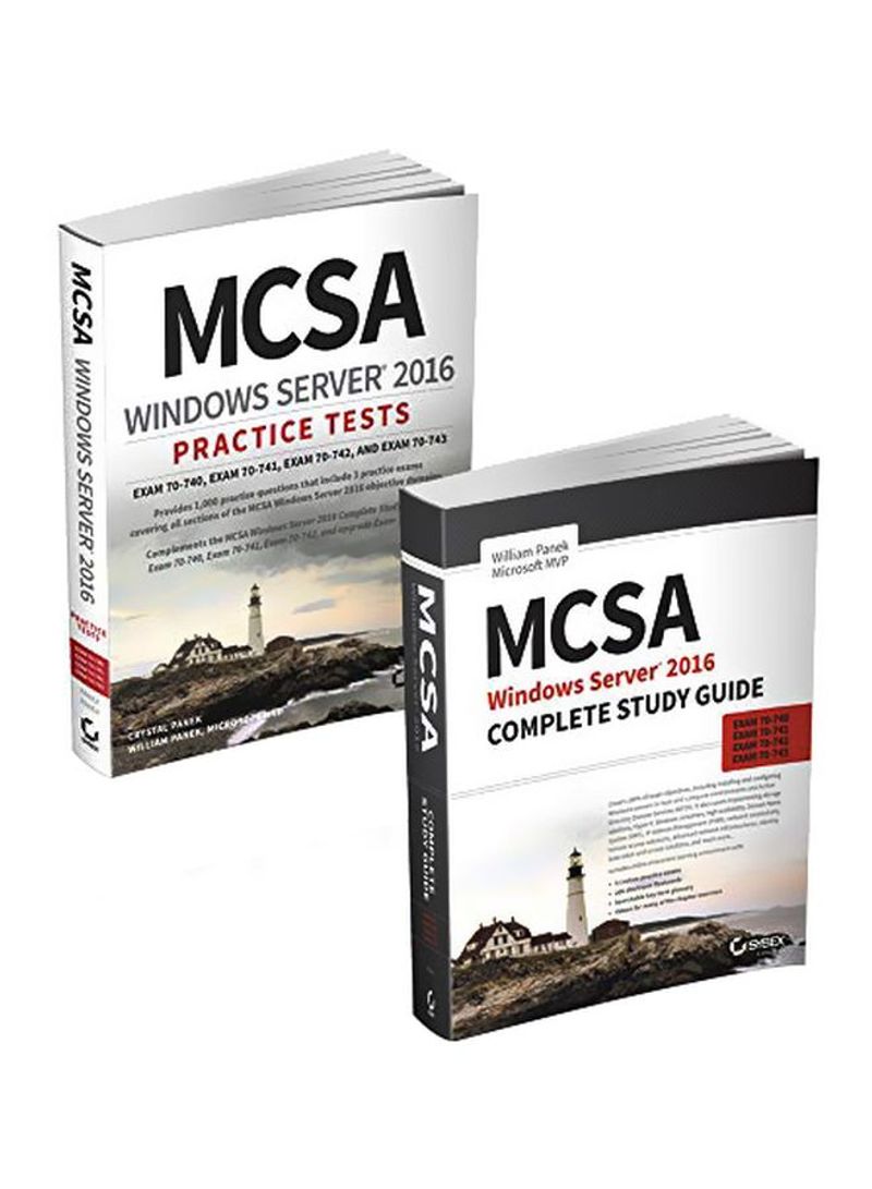 MCSA Windows Server 2016 Complete Study Guide And Practice Tests Set Paperback English by William Panek - 14-May-19