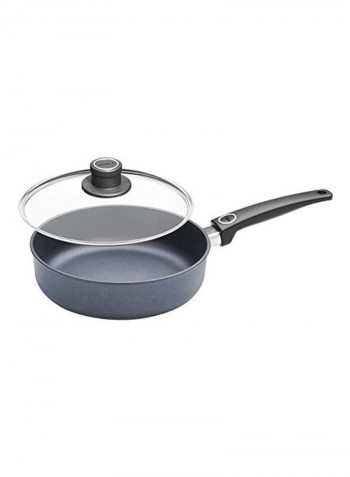 Non-Stick Sauce Pan With Lid Grey 26cm