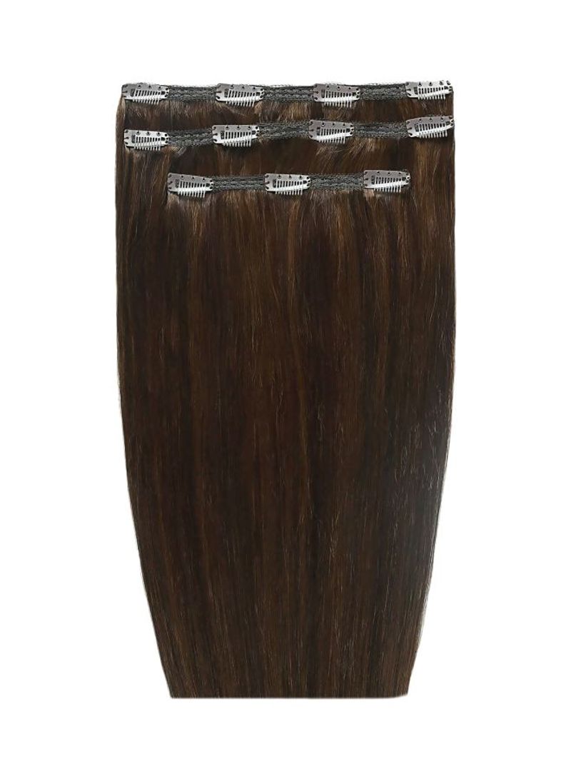 Deluxe Clip-In Hair Extensions Chocolate 4/6 18inch