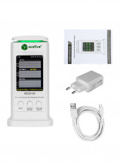 Temperature Humidity Professional Multifunctional Air Gas Detector White 19.5centimeter