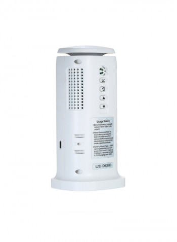 Temperature Humidity Professional Multifunctional Air Gas Detector White 19.5centimeter