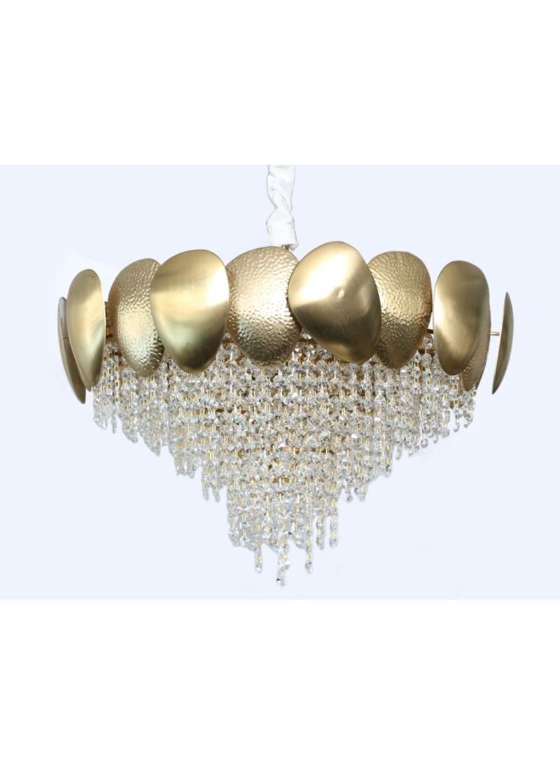 Expression LED Pendant Lamp Gold/Clear 60x60x43cm
