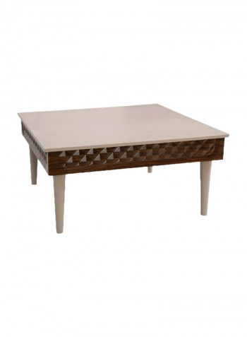 Vega Coffee Table Light Brown/Brown 104.4x50x104.4centimeter