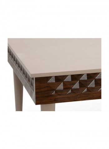 Vega Coffee Table Light Brown/Brown 104.4x50x104.4centimeter