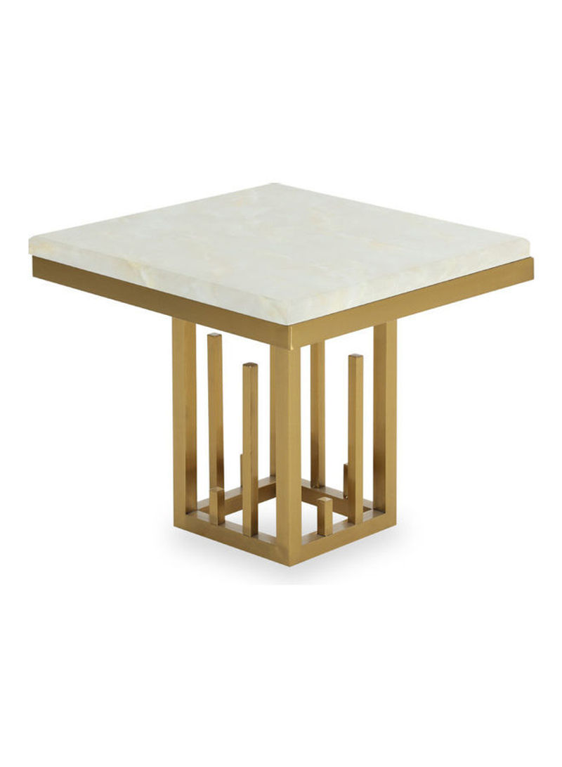 Aria End Table Gold/Light Grey