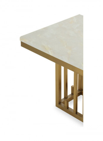 Aria End Table Gold/Light Grey