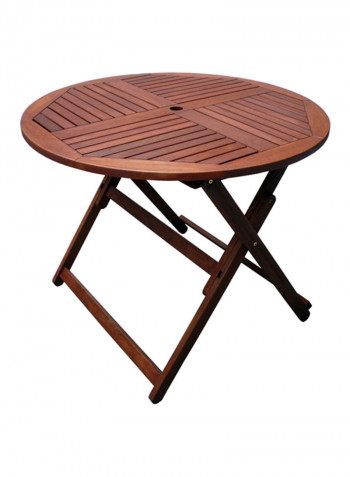 5-Piece Boeta Folding Dining Set Mahogany
