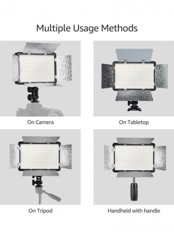 LF308Bi LED Photography Fill-in Lamp Flash Light Black