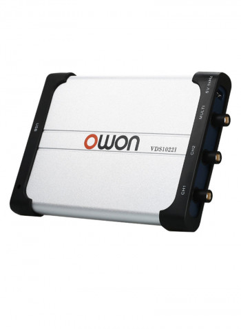 Dual-Channel Virtual USB Oscilloscope Silver/Black