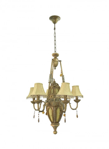 Chandelier Gold/Beige 70x110centimeter