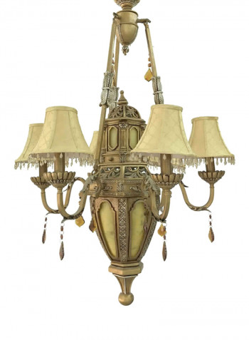 Chandelier Gold/Beige 70x110centimeter