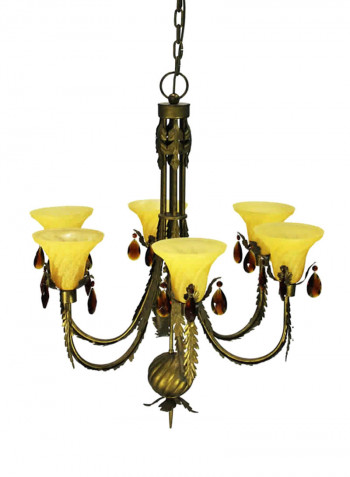 Chandelier Gold/Yellow 80x85centimeter