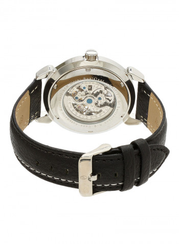 Men's Leather Analog Wrist Watch LA1717WWEB