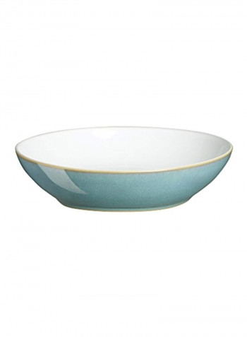 4-Piece Individual Pasta Bowl Blue/White/Yellow 10x4.8x10inch