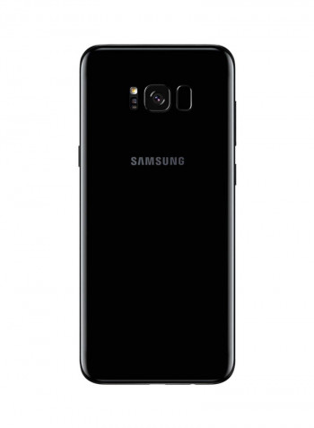 هاتف جاالاكسي S8 بلس ثنائي الشريحة لون أسود بذاكرة وصول عشوائي 4 جيجابايت وذاكرة داخلية 64 غيغابايت ويدعم تقنية 4G LTE