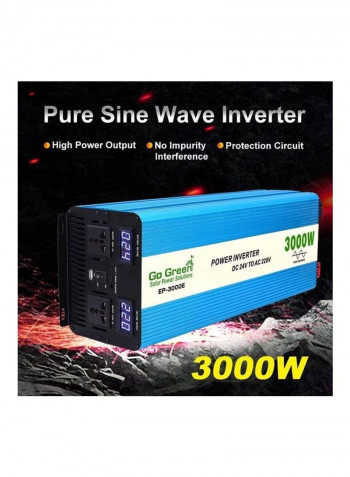 Pure Sine Wave Inverter Photovoltaic Power Converter Blue