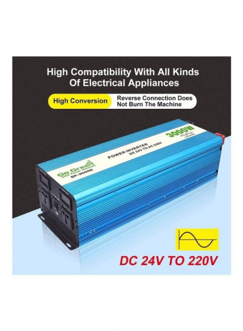 Pure Sine Wave Inverter Photovoltaic Power Converter Blue