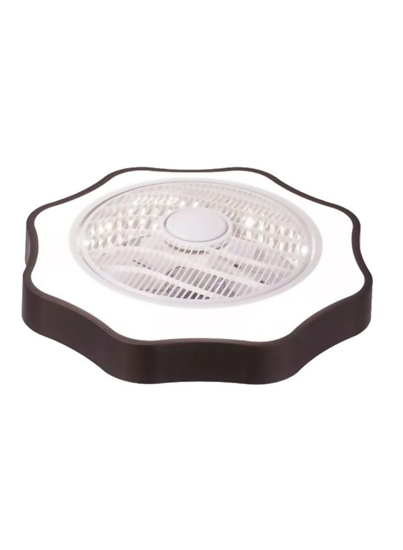 LED Ceiling Light With Fan White/Black 55.00x27.00x55.00centimeter