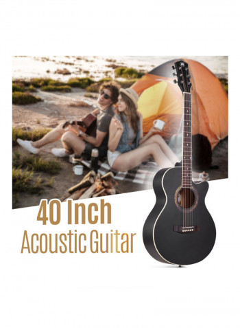 Acoustic Guitar With Bag And Tuning Peg
