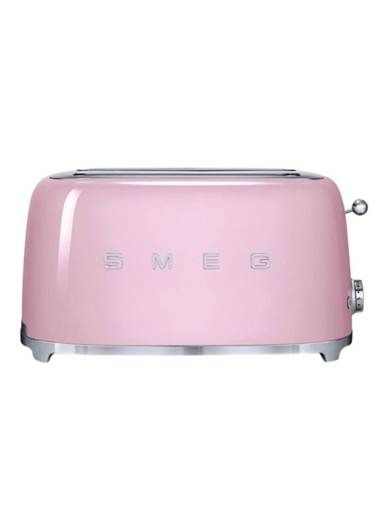 50's Retro Style Aesthetic 4-Slice Toaster 1500W TSF02PKUK Pink/Silver