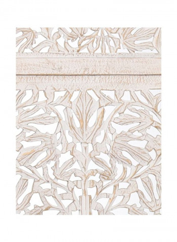 Wooden Room Dividers White/Gold