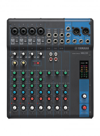 10-Input Digital Mixing Console MG10 Black